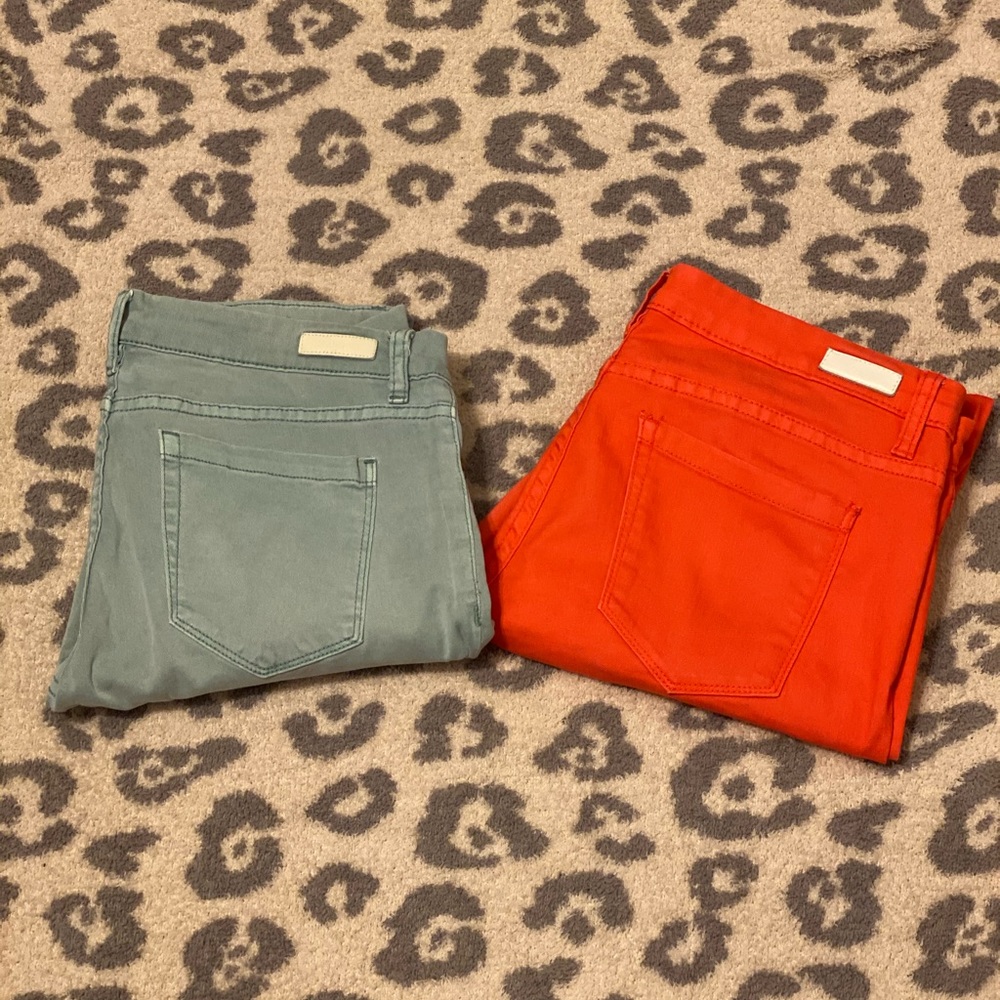 Blank NYC Mid Rise Skinny Jeans Bundle Coral & Mint Size 30 – 2 Pairs